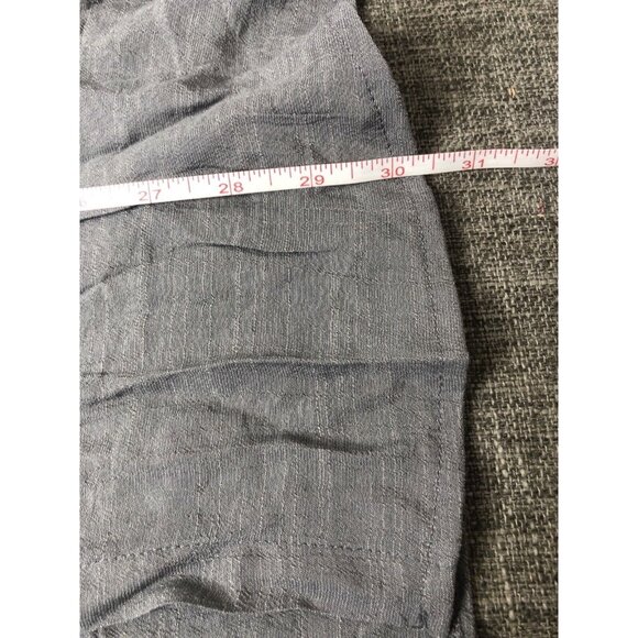 Light Gray Womens Shirt One Size Long Sleeves Button Up Flowy Blouse Long Sleeve - Picture 6 of 6